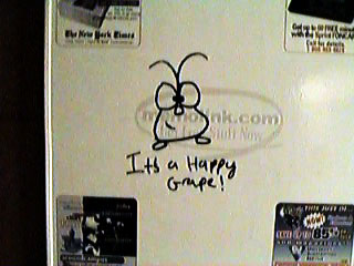 Geoff's drawing on his board